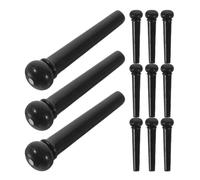 JOINPAYA 12pcs Black Abs Bridge Pegs for Acoustic and Folk Guitar Easy to Install Guitar String Pins Designed to Reduce Resonance Replacement Parts