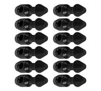JOINPAYA 12pcs Black Plastic Band Wishbones Inserts Spearfishing Rubber Band Retention Tool Underwater Fishing Accessories for Divers Repair