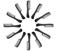 JOINPAYA 12pcs Black Plastic Hair Cutting Combs Set for Hairdressing and Styling, Gentle on Scalp and Heat Resistant, for Daily Hair Care and Barbering at Home the Go