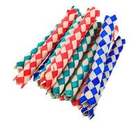 JOINPAYA 12pcs Chinese Finger Trap Bamboo for Party Favors Handwoven Bamboo Finger Traps Unique Stress Relief and Group Activity for Boys