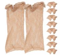 JOINPAYA 12pcs Elastic Polyester Wig Caps for Women Invisible Stretchy Stocking Caps Nude Color Wig Suitable for Hair Styling and Daily Wear