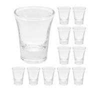 JOINPAYA 12pcs Glass Communion Cups Set 10ml Tiny Glass Chalices for Standard Communion Trays Religious Ceremony and Church Service Use