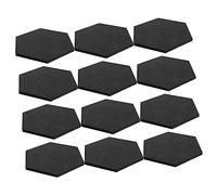 JOINPAYA 12pcs Hexagon Acoustic Wall Panel Sound Absorbing Sticker Ktv Gym School Decorative Pin Board