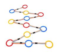 JOINPAYA 12pcs Leash Anti-Lost Traction Rope, 12 Colored Loops, Plastic and Nylon, Quick Release Buckle, Preschool Outdoor Walking Rope