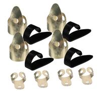 JOINPAYA 12pcs Metal Guitar Finger Picks for Beginners and Guitarists, Comfortable with No Burrs, Easy to Store, for Long Time Practice and Personal Use