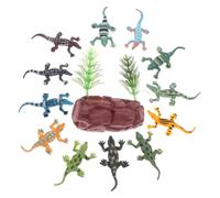 JOINPAYA 12pcs Mini Simulation Models Educational Vinyl Figurines for Preschool Realistic Texture Cognitive Learning Home Decor
