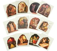 JOINPAYA 12pcs Mouse Hole Wall Art Sticker PVC Wall Mouse Sticker Khaki Color Easy to Apply Decorative Chic Style and Shop Windows