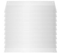 JOINPAYA 12pcs Pet Cage Edge Liners 100 Cable Ties, Splash-Proof Guard Panels 35.6X11.5Cm for Small Animals, Rabbit and Guinea Pig Habitat Accessories