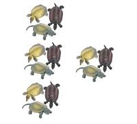 JOINPAYA 12pcs Realistic Tortoise Models Miniature Ocean Animal Figurines for Desktop Decor for Boys and Girls and Nature Includes Chinese Grass Turtle Japanese Turtle Chinese Softshell