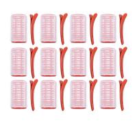 JOINPAYA 12pcs Self Grip Hair Rollers with Clips for Easy Styling and Creating Fluffy Curly Hair Made from Sturdy Pp Material for Bangs