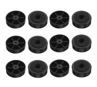 JOINPAYA 12pcs Speaker Feet Pads Durable Black Skid Furniture Grippers for Amplifiers CD Dvd Players Shock Absorption and Floor Protection Easy to Install and Replace