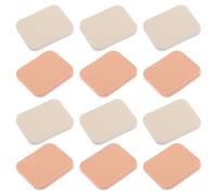 JOINPAYA 12pcs Square Makeup Foundation Puff Set for Women, Compact Powder Puff with White and Skin Tone Colors, Dry Wet Use Face Care Tool for Precise Cosmetic Application