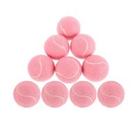 JOINPAYA 12pcs Tennis Practice Balls Wear-resistant Elastic Training Balls for Beginner and Massage Play in Pink
