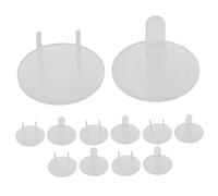 JOINPAYA 12pcs Transparent Childproof Outlet Covers Proofing Socket Caps Electrical Plug Protection for Home Office Safety Quick Installation and Firm Attachment to Prevent Electric Shock