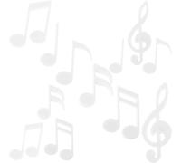 JOINPAYA 12pcs White Piano Note Fridge Magnets Set, Decorative Magnetic Refrigerator Stickers for Kitchen and Home, Creative Music Symbol Magnet Ornaments