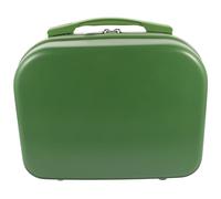 JOINPAYA 14-inch Candy Green Makeup Suitcase with Large Capacity, Portable Cosmetic Organizer Case for Travel and Daily Use, Compact Train Case for Makeup Storage and Beauty Tools
