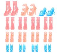 JOINPAYA 15 Pairs Mini Doll Shoes Creative Tiny Doll Shoes Universal Fit Craft DIY Set