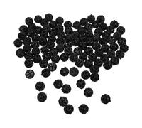 JOINPAYA 150pcs Aquarium Bio Filter Media Balls with Sponge 16mm Black Biological Filtration Spheres for Freshwater and Seawater Fish Tank Pond Filter Accessories