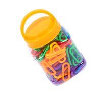 JOINPAYA 150pcs Plastic C-clips Hooks Chain Link for Preschool Educational Plaything Enhancing Manipulative Skills Creativity and Cognitive Development