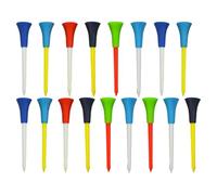 JOINPAYA 15pcs 56mm Plastic Golf Tees Golf Ball Bases Supporters for Training and Course Use Colored Tees Accessories for Ball Holders Random Color Random Color