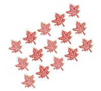 JOINPAYA 15PCS Canadian Maple Leaf Brooch Pins Red Enamel Alloy Lapel Pins for Women Thanksgiving Costume Accessories Canada Day for Dresses Backpacks Bags