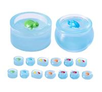 JOINPAYA 15pcs Miniature Resin Fish Tank Ornaments Glow In The Dark Mini Goldfish Bowl DIY Micro Landscape Accessories Small Resin Figurines Dollhouse Decor