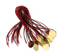 JOINPAYA 15pcs Pickup Piezo Disc Guitar Parts with Patch-style Design and Accurate Sound Capture, Brass and Plastic Material Acoustic Transducer for Musicians the Go