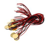 JOINPAYA 15pcs Piezoelectric Guitar Buzzer Pickup Acoustic Pickup Transducer with Patch-style Design and Accurate Sound Capture for Musicians the Go Brass and Plastic Material