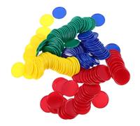 JOINPAYA 160pcs Plastic Poker Chips Reward Tokens for Classroom Incentives Bright Math Counting Game Coins for Learning Activities and Student Motivation