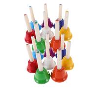 JOINPAYA 16pcs Handbells Percussion Instrument Notes Diatonic Educational Toy for Classroom Music Easter Christmas Celebration Party
