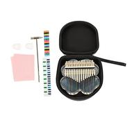 JOINPAYA 17-tone Glass Kalimba Thumb Piano Clover Shape Beginner Finger Piano Music Plaything Deluxe Rainbow Clover Set, Small Portable Handheld Instrument for Music Learners