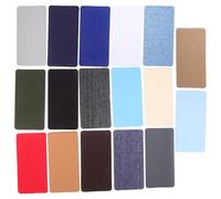 JOINPAYA 17Pcs Iron on Fabric Repair Patches Set Cotton Applique Patches for Clothes Elbow Knee Decoration and Mending for Jeans Jackets Bags