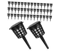 JOINPAYA 180pcs Portable Bonsai Fertilizer Basket with Lid for Precise Nutrient Control Plastic Planting Fertilizer Box for Aquarium Water Plants Garden Orchids Succulents and Bonsai Growth