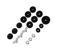 JOINPAYA 18pcs Drum Set Felt Pads Kit Accessories Black Non-slip Drumming Accessories for Practice Studio