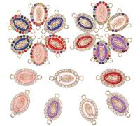 JOINPAYA 19Pcs Mary Pendant Charms Set for Jewelry Making, Alloy DIY Connection Charms for Bracelets and Necklaces, Creative Religious Beading Accessories for Women Crafting