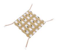 JOINPAYA 1Pc Cat Hammock Double Sided Breathable Sleeping Bed for Indoor Cats Durable Cotton and Linen Hanging Pad Space Saving Pet Nest