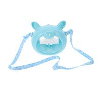 JOINPAYA 1pc Hamster Mini Cage Pet Travel Carrier for Small Animals Blue Portable Guinea Pig Carrying Cage with Belt Air Circulation Vents for Comfort and Easy Cleaning