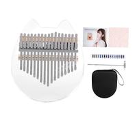 JOINPAYA 1set Acrylic Thumb Piano Kalimba for Beginners Key Transparent Design Portable Musical Instrument with Case for Music and Desktop Decor