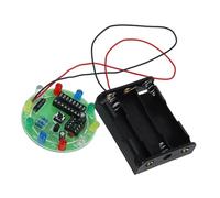 JOINPAYA 1Set DIY Electric Circuit Kit Educational Draw Wheel Lamp with LED Lights Solder Practice for Electronics for Scientific Experiments and Hands Learning