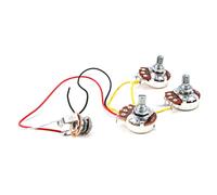 JOINPAYA 1set Guitar Wiring Kit Pots Pre-wired Electric Guitar Replacement Parts Potentiometer Insert for Guitarists