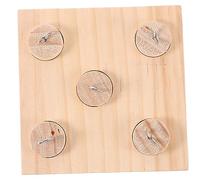 JOINPAYA 1Set Parrot Nibbling Training Natural Wooden Bird Plaything for Entertaining and Exercising Parrots Simple Structure Easy Installation for Pet Birds