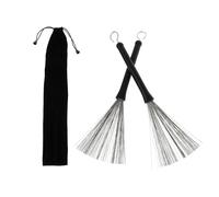 JOINPAYA 1set Portable Drum Brush Wire Sticks and Bag for Jazz Drumming Drum Brushes Storage Bag for Cleaning and Enhancing