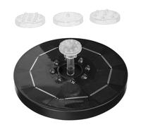 JOINPAYA 1Set Solar Powered Fountain Pump Floating Water Fountain for Garden Decoration with LED Lights Automatic Outdoor Water Feature for Pool Landscape