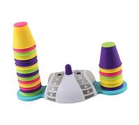JOINPAYA 1Set Stylish Stacking Early Learning Cups for Educational for Fun Developmental Play Portable and Safe Stacking Design for Playgroups and Bath Activities