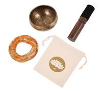 JOINPAYA 1set Tibetan Meditation Singing Bowl Sound Bowl for Yoga and Meditation Cushion and Mallet Multi-function Sound Healing for Emotional Wellbeing and Clarity