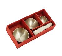 JOINPAYA 1set Tibetan Singing Bowl Handmade Meditation Bowl for Yoga and Healing for Relaxation and Chakra Therapy for Friends