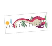 JOINPAYA 1sheet Boys and Girls Animal Height Ruler Wall Decal Self-Adhesive Growth Chart for Nursery Bedroom Playroom Decor Fun Cartoon Dinosaur Design for Boy Girl Spaces