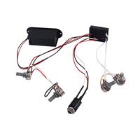 JOINPAYA 2 Band Equalizer Eq Preamp Circuit Bass Tone Control Wiring Harness for Active Bass Guitar 1 Volume + 2 Tone Pots