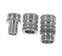 JOINPAYA 2 Pairs High Pressure Stainless Steel Quick Connect Garden Hose Connector Thread No Leak Adapter for Car Washing Outdoor Cleaning Irrigation Multipurpose Fittings