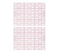 JOINPAYA 2 Pcs Plastic Rabbit Foot Mats with 4 Fixed Tabs, Sturdy Pet Foot Pads for Cage Protection, Suitable for Small Animal Playpens and Habitats